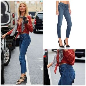 Mother Denim The Looker Ankle Fray, Girl Crush, As Seen On Martha Hunt